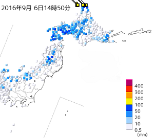 北海道の雨量